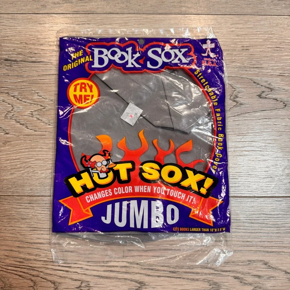 Book Sox Hot Sox! Jumbo Stretchable Fabric Book Cover Color‎ Changing